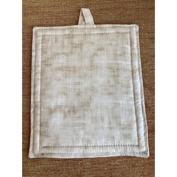 Set of 2 Neutral Rustic Pigeon Nature Bird Lover Pot Holders 7 x 8in w Hang Tags - Picture 3 of 5